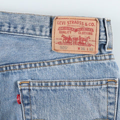 00'S Levi's 505 REGULAR FIT tapered denim pants for men, size w35 cotton Blue type light blue Vintage Second Hand