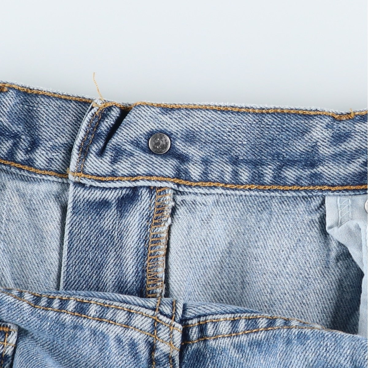 00'S Levi's 505 REGULAR FIT tapered denim pants for men, size w35 cotton Blue type light blue Vintage Second Hand