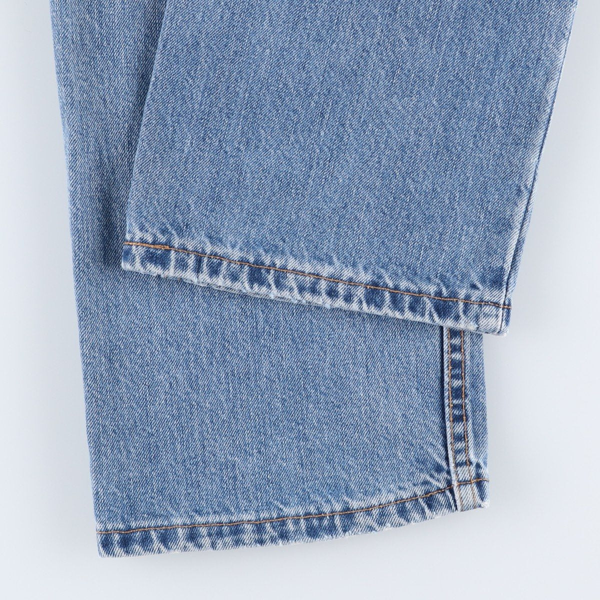 00'S Levi's 505 REGULAR FIT STRAIGHT LEG tapered denim pants made in USA, men's size w34 cotton blue type Vintage Second Hand
