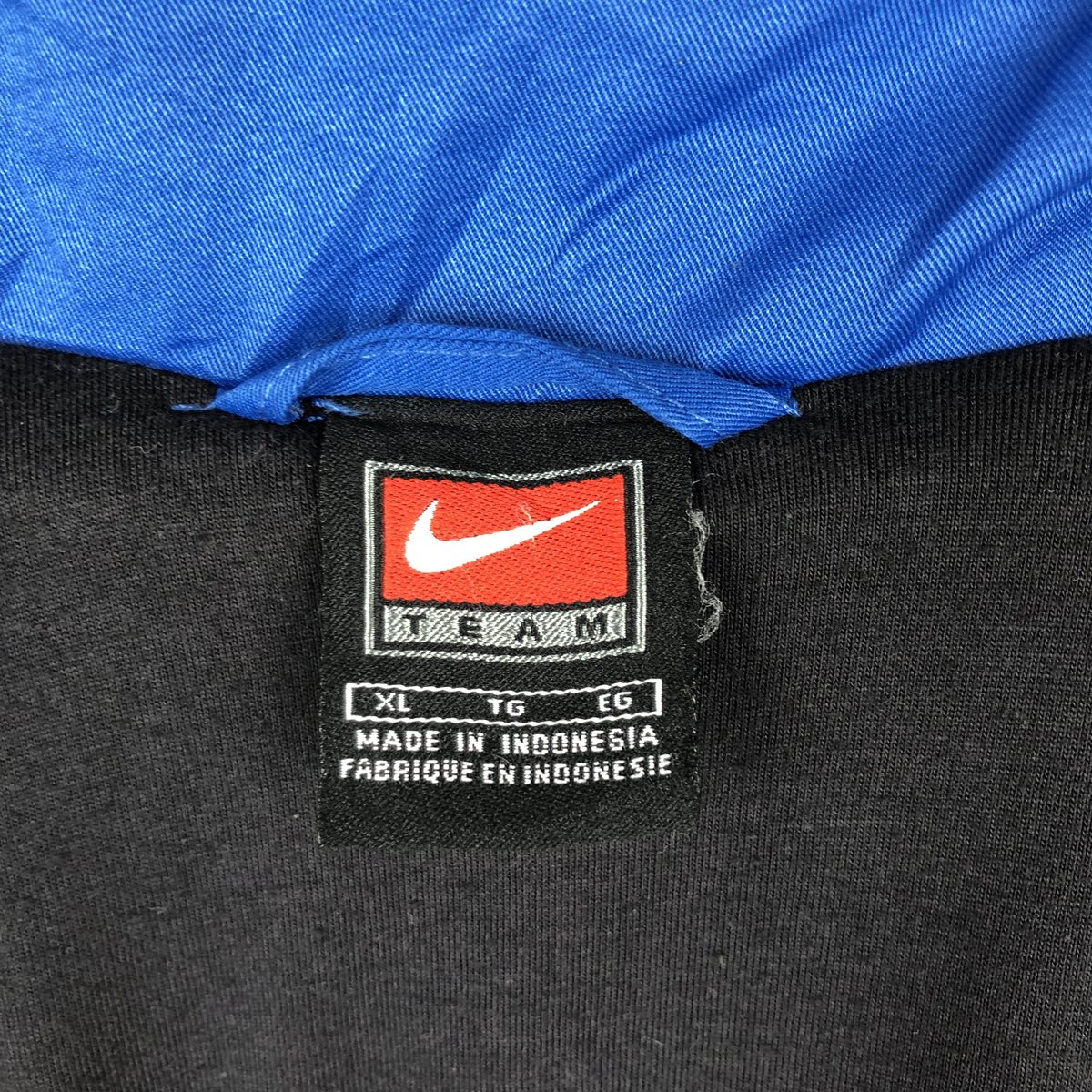 00'S Nike NIKE TEAM Windbreaker Men's XL polyester blue type Vintage Second Hand
