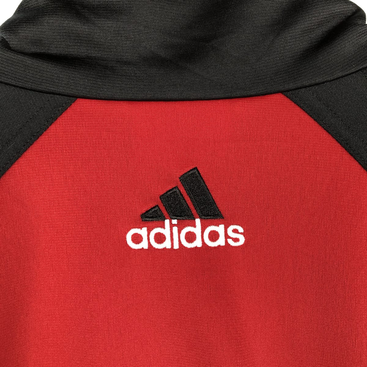 00'S adidas jersey track jacket, men's size M polyester red type Vintage Second Hand
