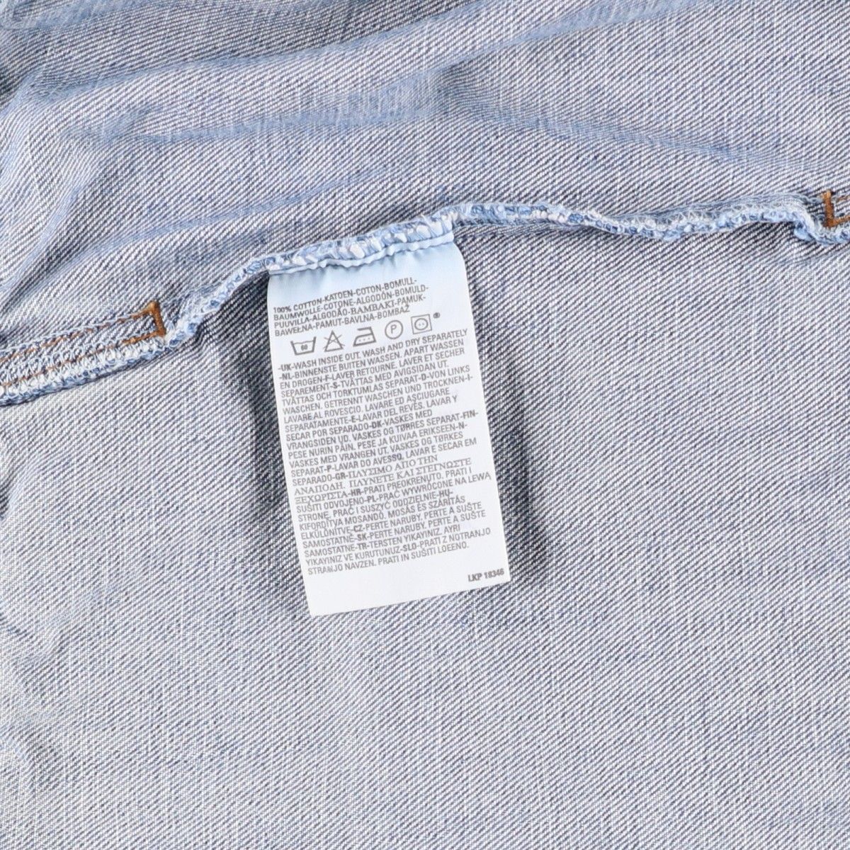 00'S Levi's 70550-0414 Euro Model Denim Jacket, G-Jean, Men's M cotton blue type Vintage Second Hand
