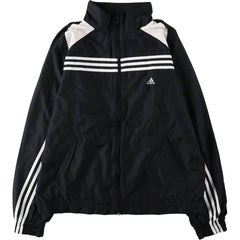 00'S adidas windbreaker, men's size L polyester black type Vintage Second Hand