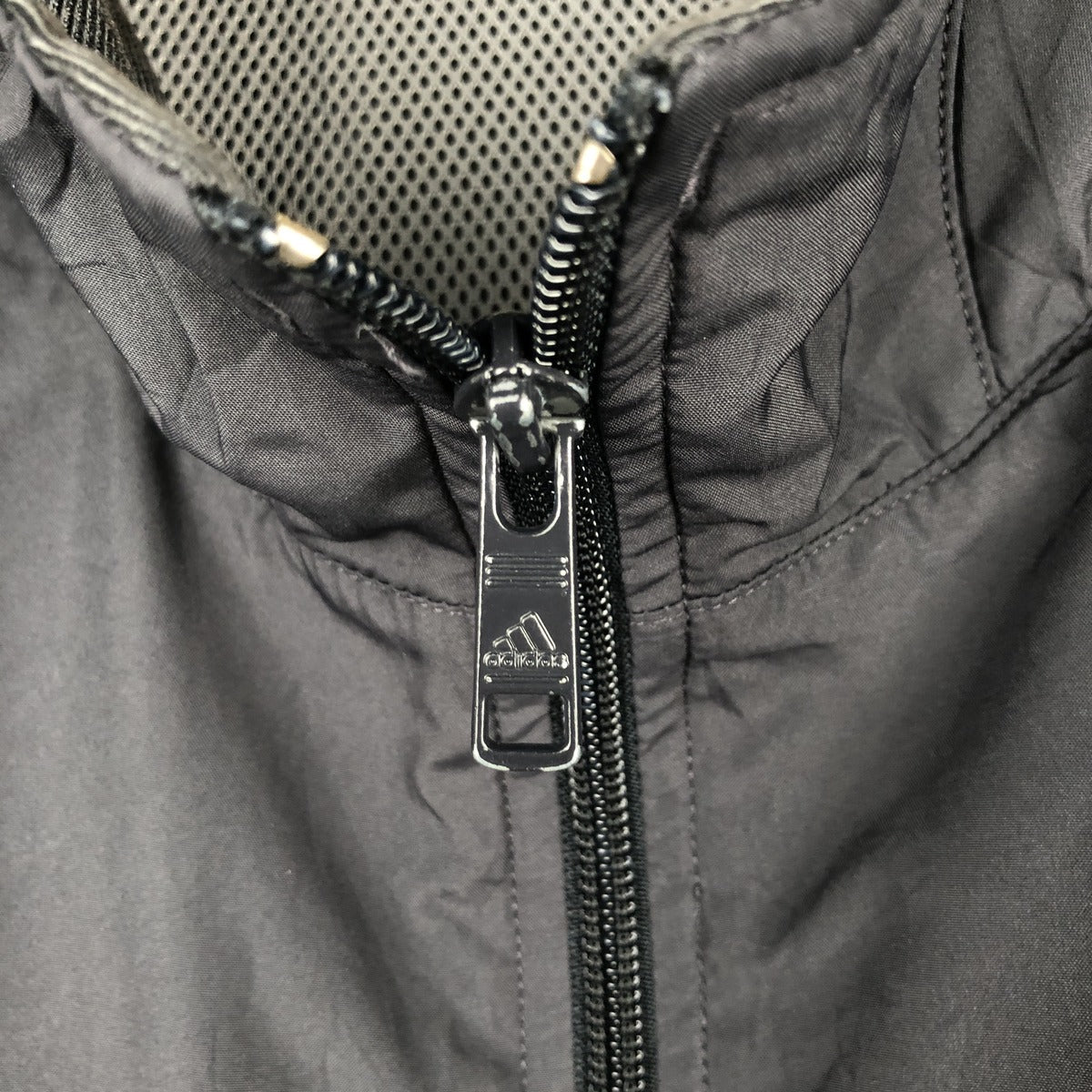 00'S adidas windbreaker, men's size L polyester black type Vintage Second Hand