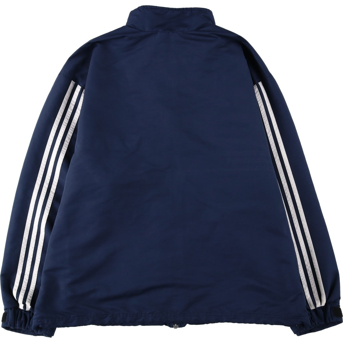 00'S adidas windbreaker, men's size L polyester navy blue type Vintage Second Hand