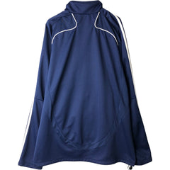 00'S adidas jersey track jacket, men's XL size polyester blue type Vintage Second Hand