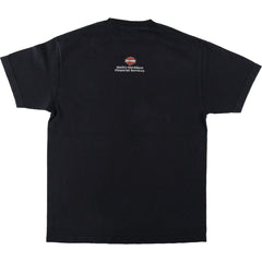 00'S Harley-Davidson Motorcycle Bike T-shirt Men's L size cotton black type Vintage Second Hand
