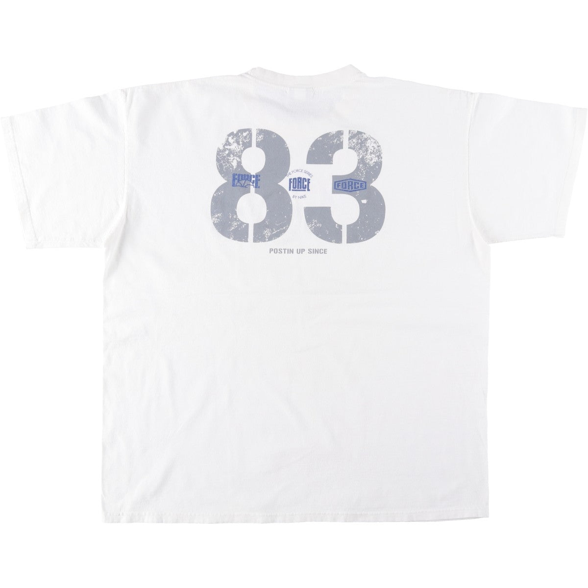 00'S Nike logo print T-shirt, men's XL size cotton white type Vintage Second Hand