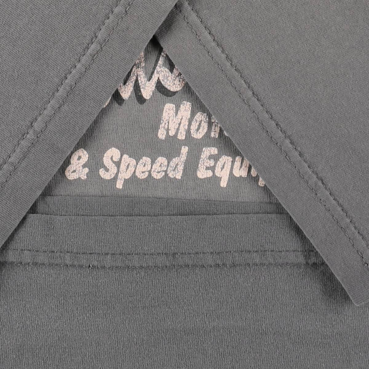 00'S Harley-Davidson Fire Pattern Motorcycle Bike T-Shirt Men's XXL cotton gray type Vintage Second Hand