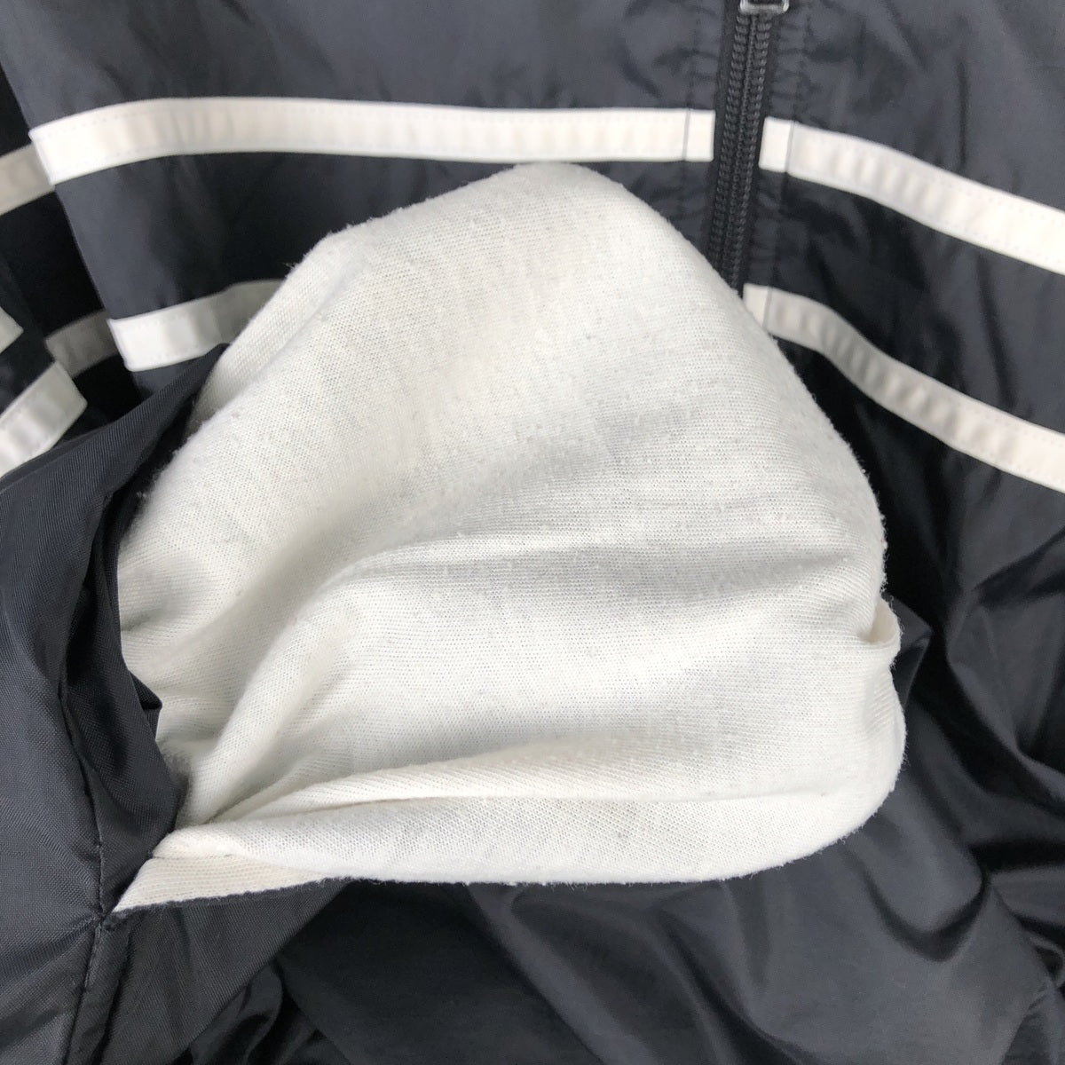 00'S Adidas nylon jacket, men's XL size Nylon black type Vintage Second Hand