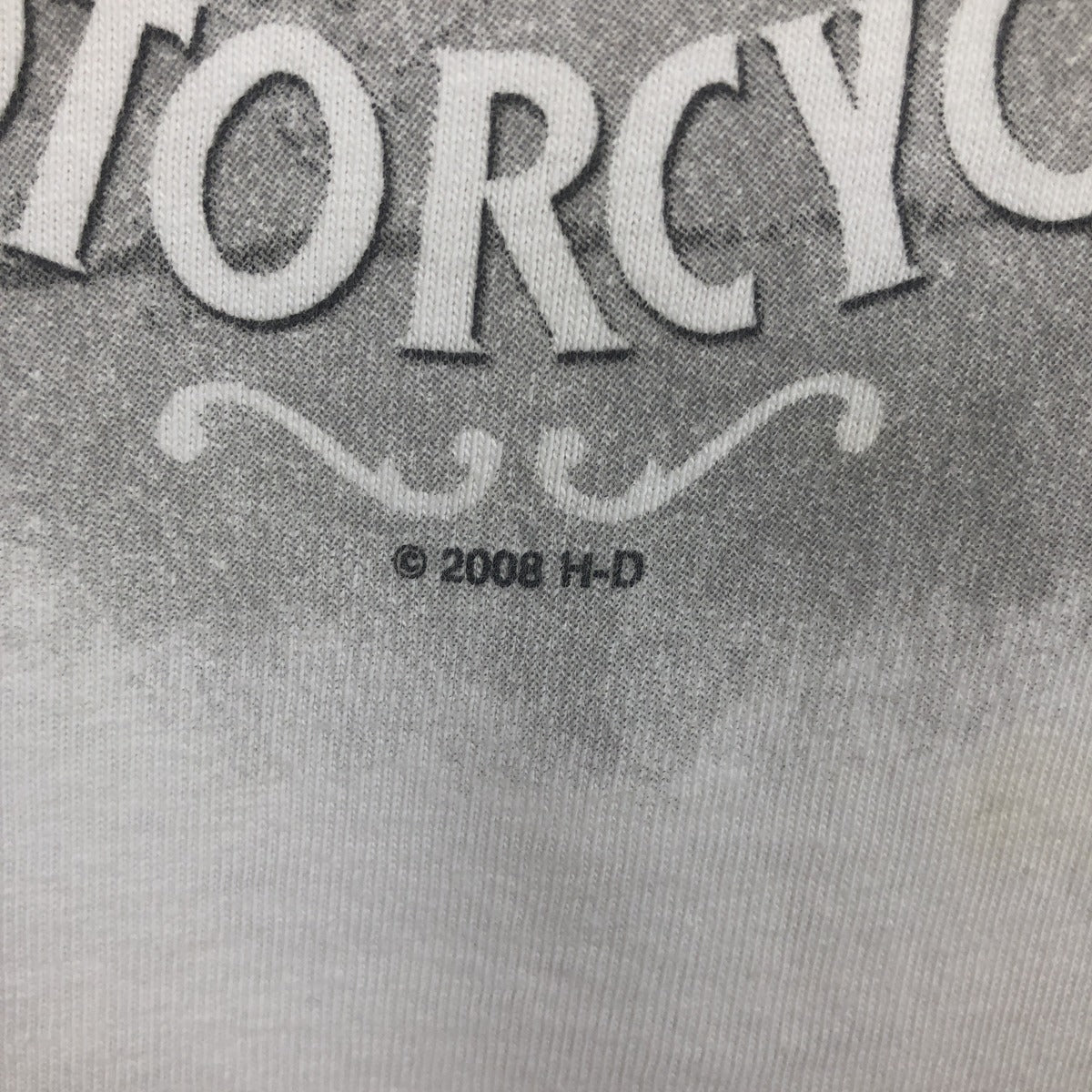 00'S Harley-Davidson Motorcycle Bike T-shirt Made in USA Men's XXL cotton white type Vintage Second Hand