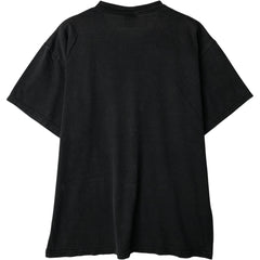 00'S Delta DELTA Message Print T-shirt Men's L size cotton black type Vintage Second Hand