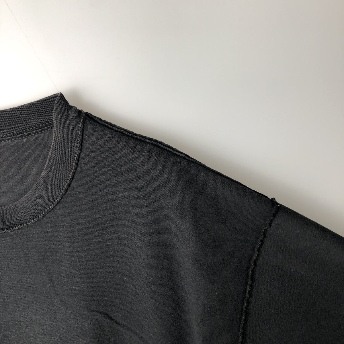 00'S Delta DELTA Message Print T-shirt Men's L size cotton black type Vintage Second Hand