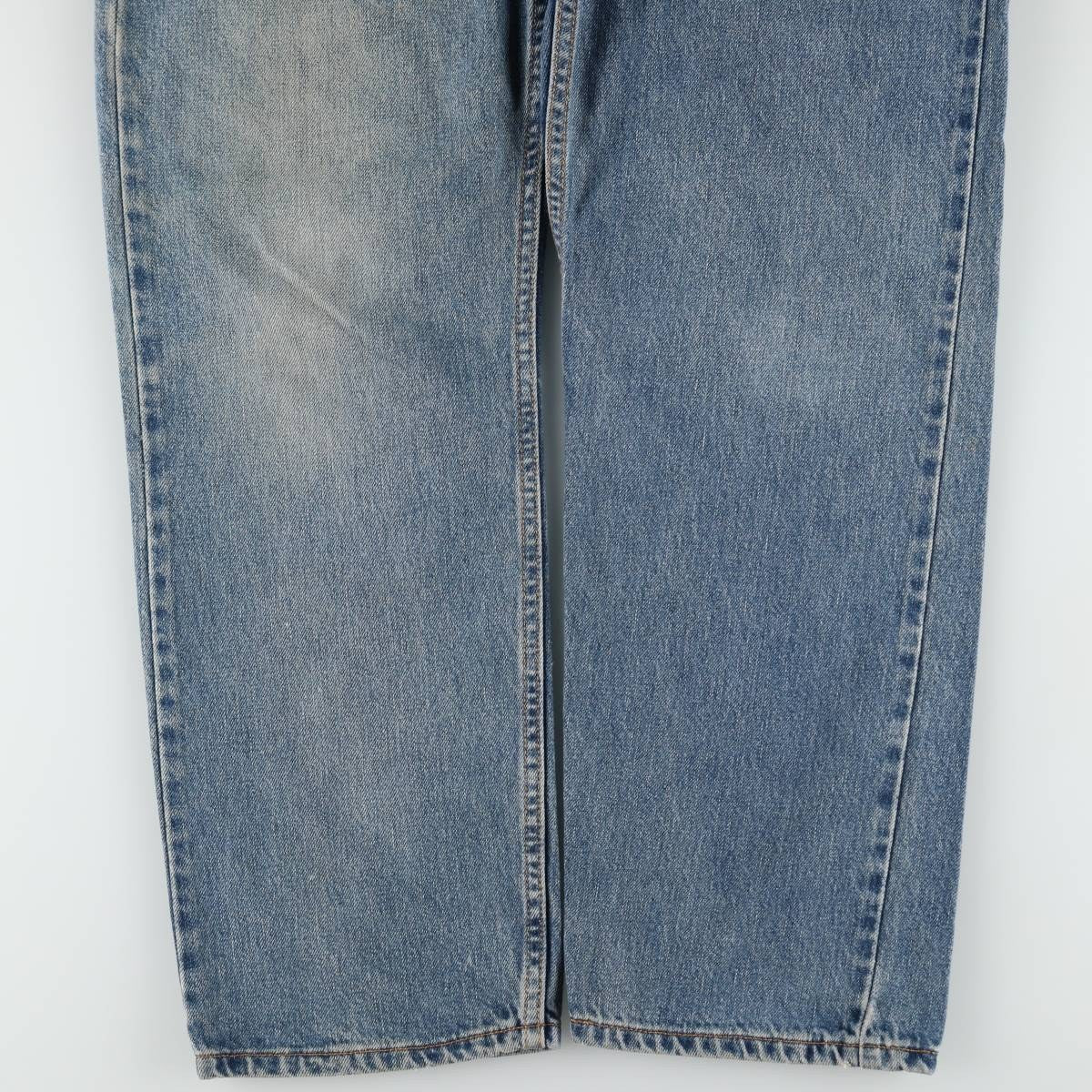 00'S Levi's 505 REGULAR FIT tapered denim pants for men, size w36 cotton blue type Vintage Second Hand