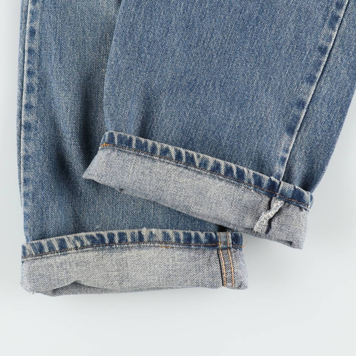 00'S Levi's 505 REGULAR FIT tapered denim pants for men, size w36 cotton blue type Vintage Second Hand