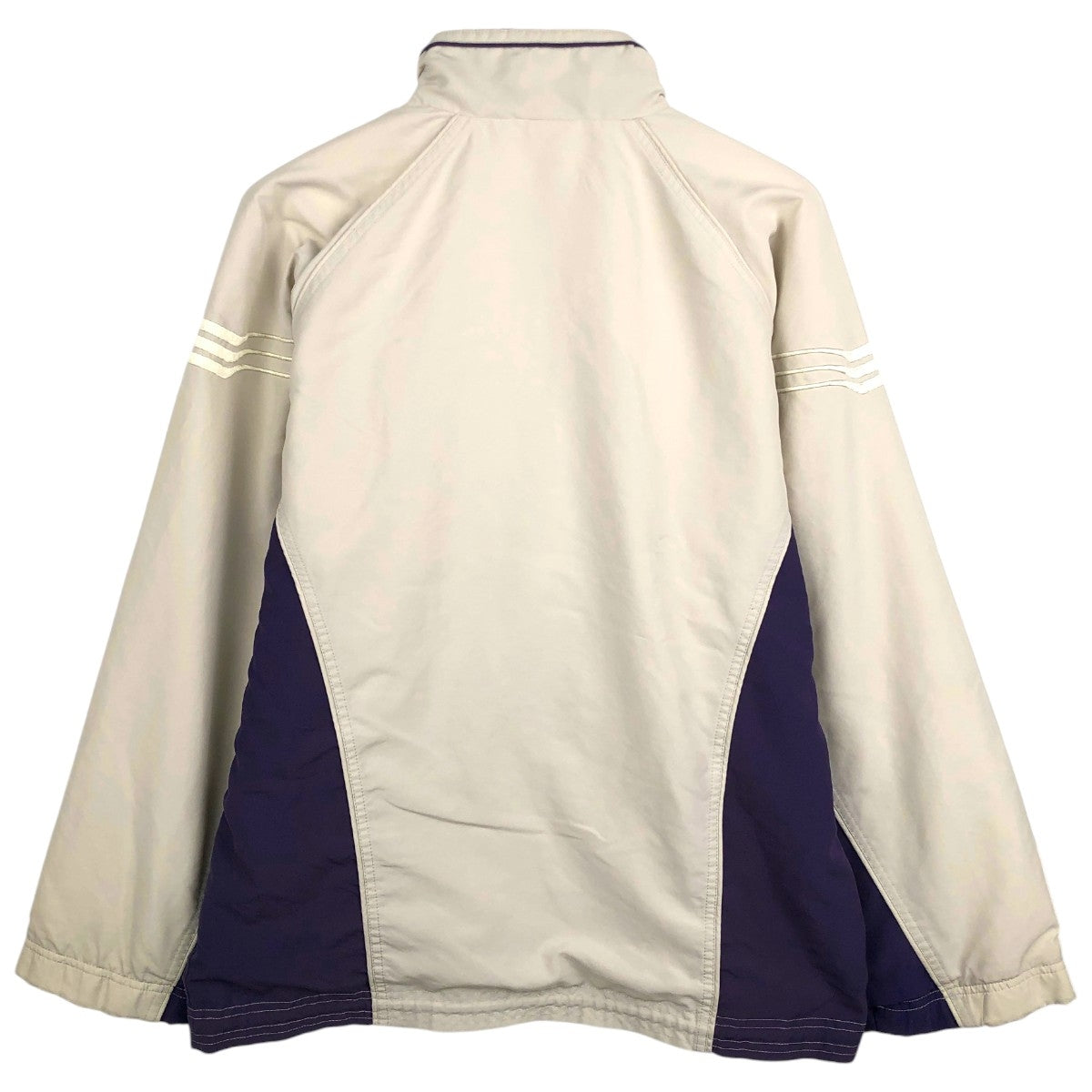 00'S adidas windbreaker, men's size S polyester Beige type Vintage Second Hand