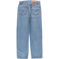 00'S Levi's 505 REGULAR FIT STRAIGHT LEG tapered denim pants for men, size w32 cotton blue type Vintage Second Hand