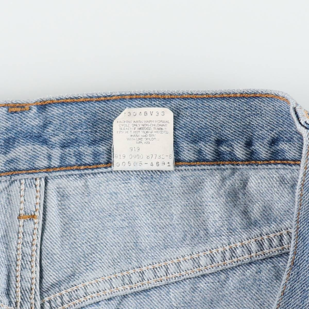 00'S Levi's 505 REGULAR FIT STRAIGHT LEG tapered denim pants for men, size w32 cotton blue type Vintage Second Hand