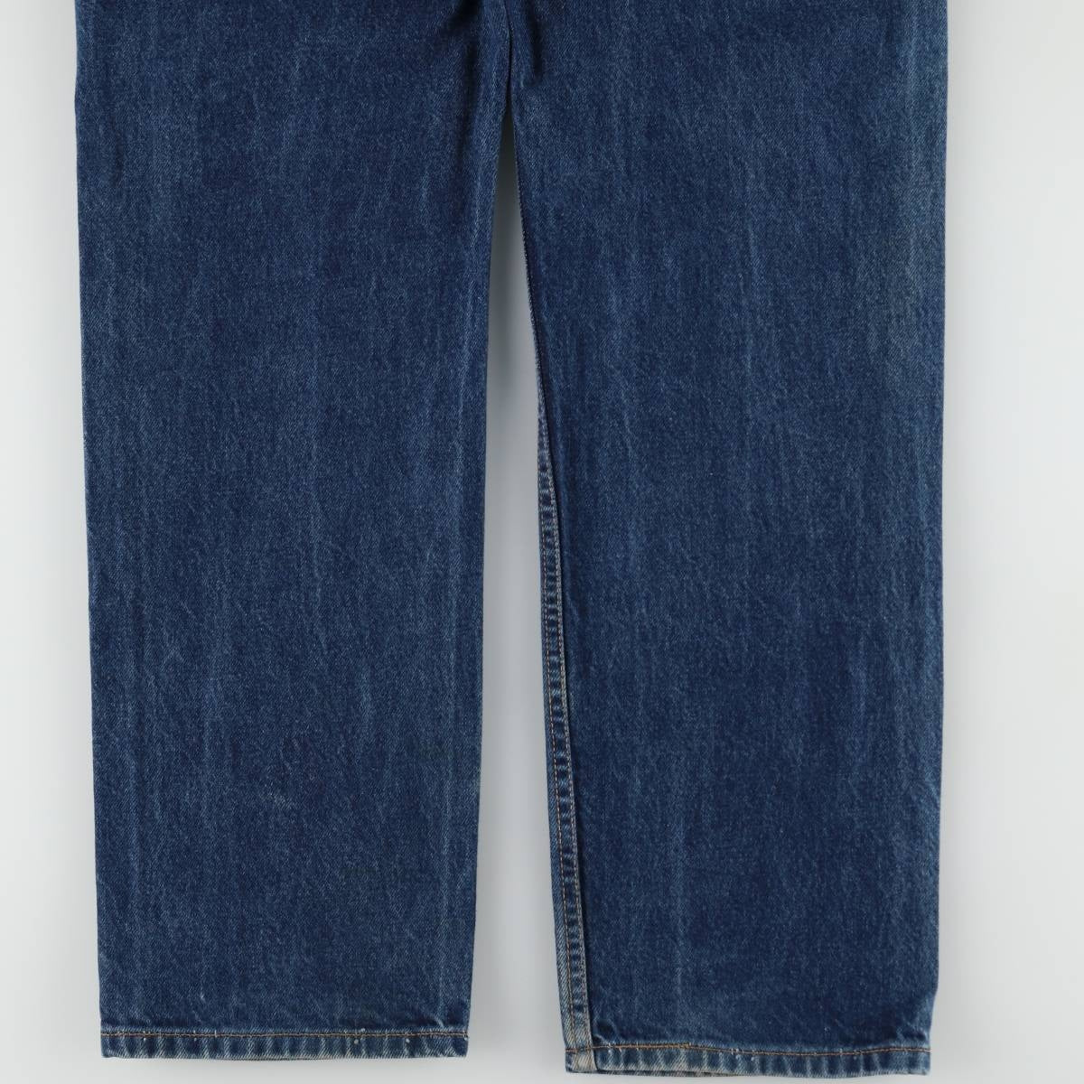 00'S Levi's 505 REGULAR FIT STRAIGHT LEG tapered denim pants made in USA, men's size w34 cotton blue type Vintage Second Hand