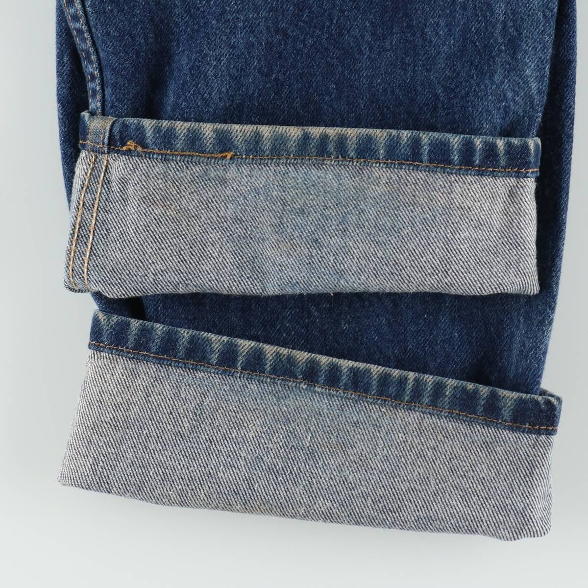 00'S Levi's 505 REGULAR FIT STRAIGHT LEG tapered denim pants made in USA, men's size w34 cotton blue type Vintage Second Hand