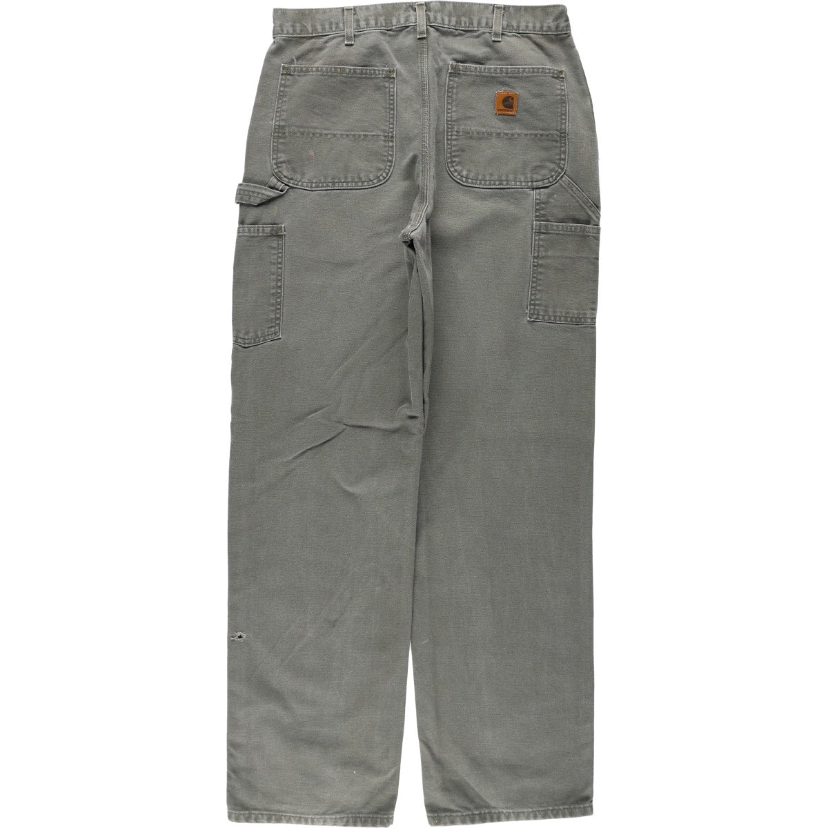 00'S Carhartt Dungaree Fit Duck Painter Pants Men's W34 equivalent cotton Khaki type Vintage Second Hand