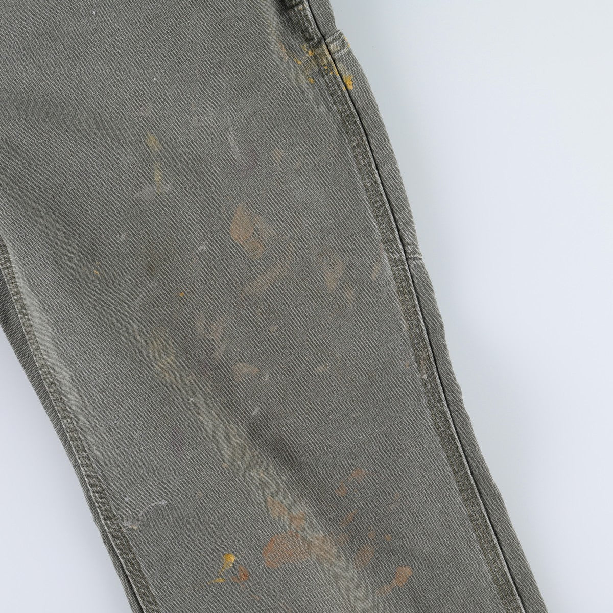00'S Carhartt Dungaree Fit Duck Painter Pants Men's W34 equivalent cotton Khaki type Vintage Second Hand