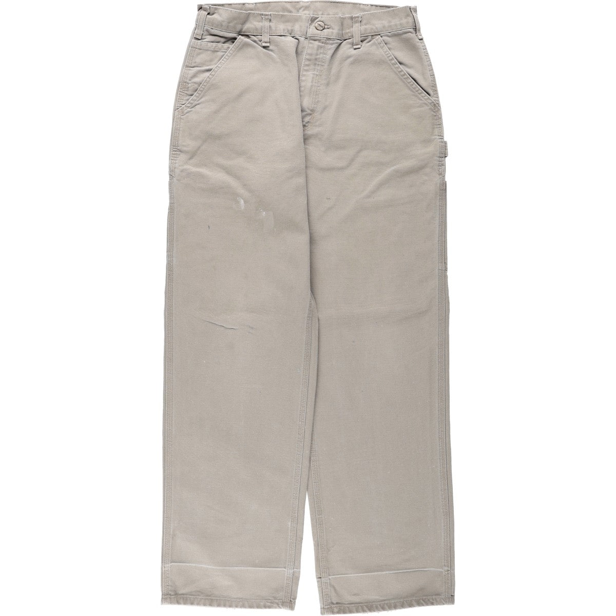 00'S Carhartt Dungaree Fit Duck Painter Pants Men's W32 equivalent cotton Beige type Vintage Second Hand