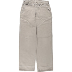 00'S Carhartt Dungaree Fit Duck Painter Pants Men's W32 equivalent cotton Beige type Vintage Second Hand