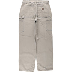 00'S Carhartt Dungaree Fit Duck Painter Pants Men's W32 equivalent cotton Beige type Vintage Second Hand