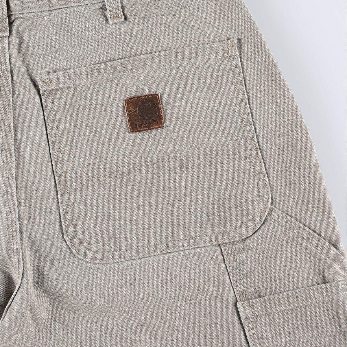 00'S Carhartt Dungaree Fit Duck Painter Pants Men's W32 equivalent cotton Beige type Vintage Second Hand