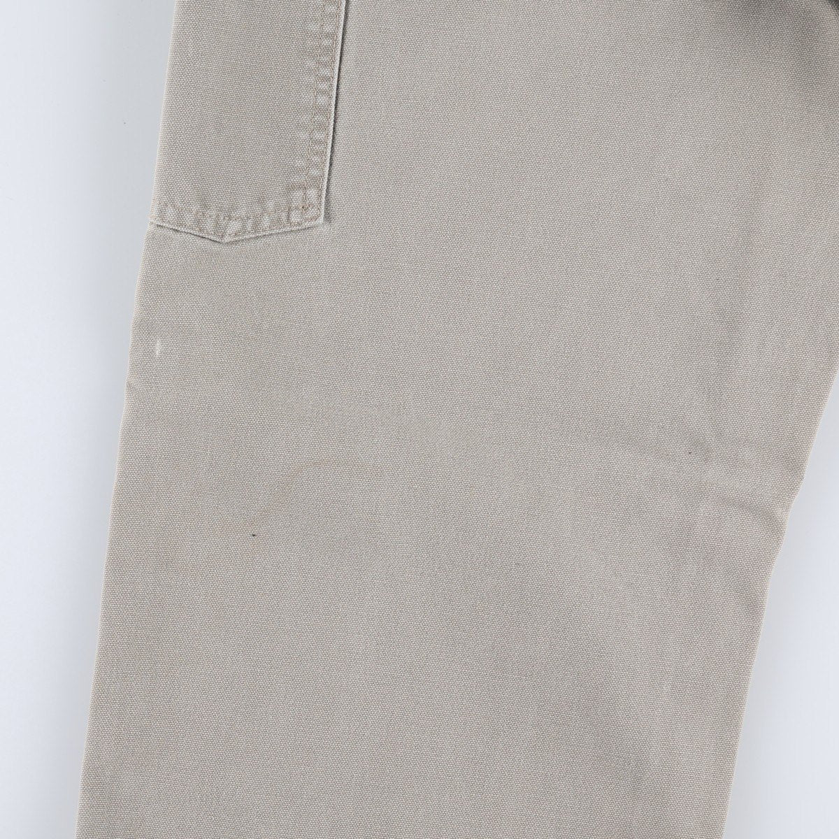 00'S Carhartt Dungaree Fit Duck Painter Pants Men's W32 equivalent cotton Beige type Vintage Second Hand