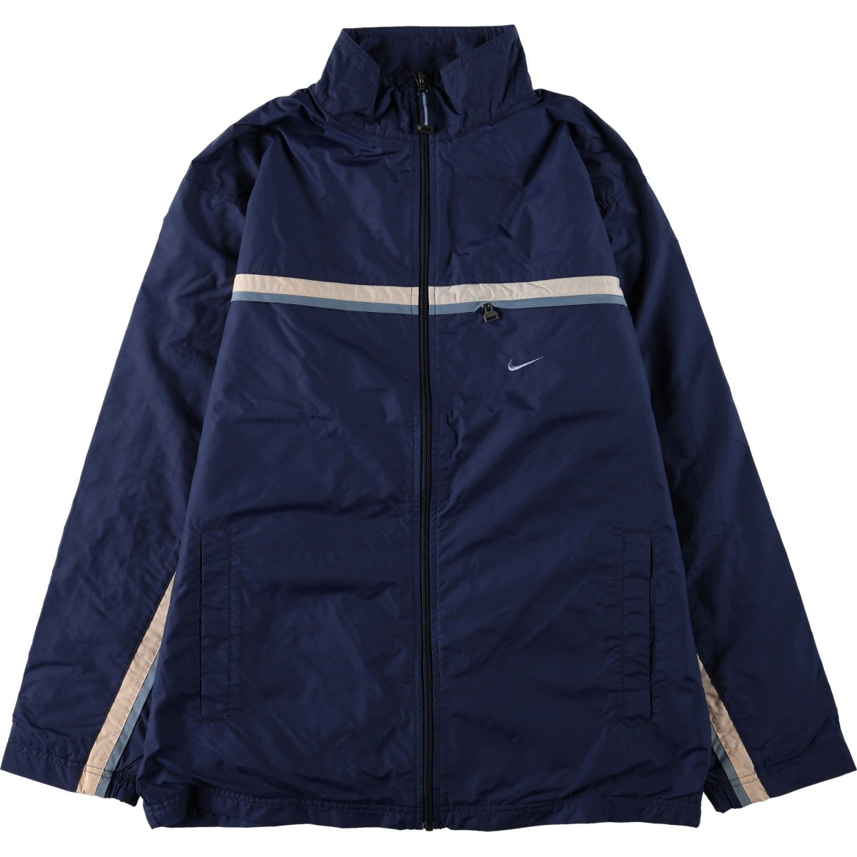 00'S Nike Nylon Jacket Men's M size Nylon navy blue type Vintage Second Hand