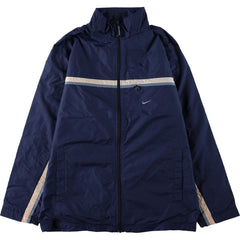 00'S Nike Nylon Jacket Men's M size Nylon navy blue type Vintage Second Hand