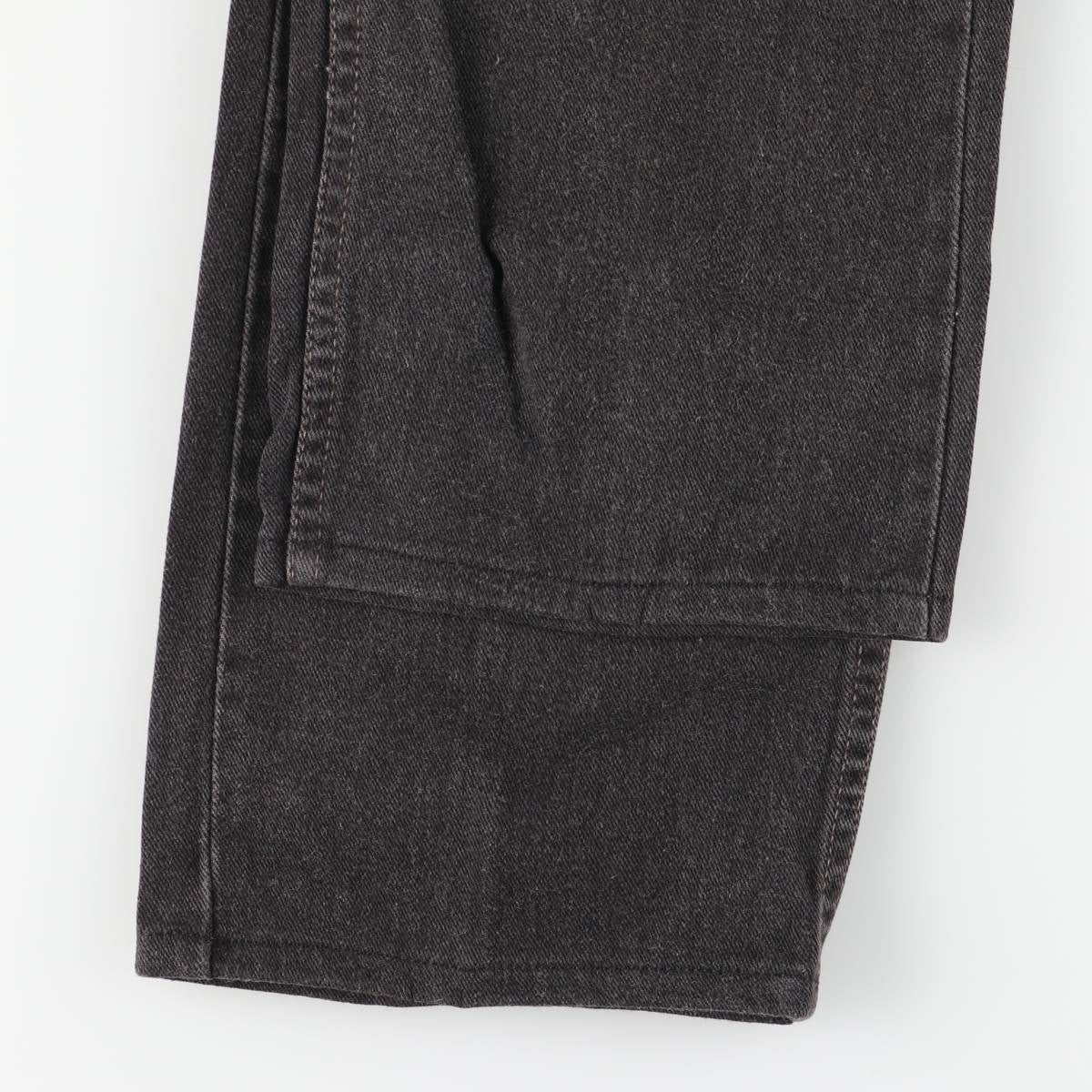 00'S Levi's 505 REGULAR FIT STRAIGHT LEG black denim tapered denim pants for men, size w35 cotton black type Vintage Second Hand